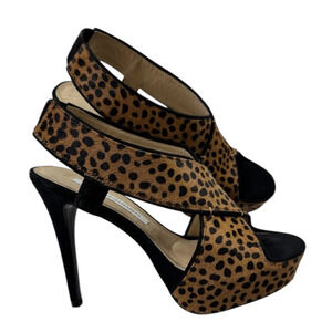 Diane von Furstenberg Zia II Platform Heel Cheetah